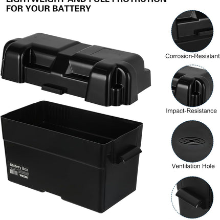 WEIZE 12V 100Ah 1280Wh Lithium Battery, Group 31 Deep Cycle LiFePO4 Battery (2-PACK) WEIZE