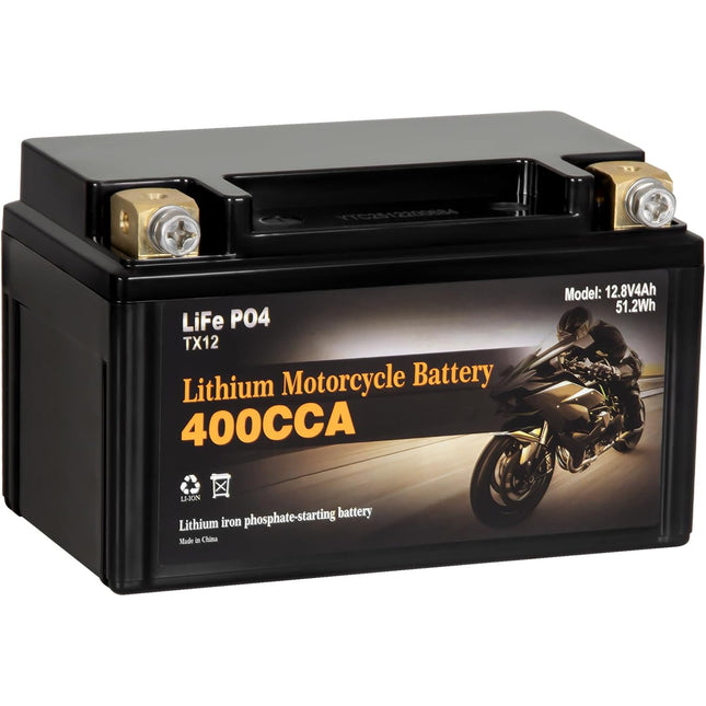 YTX9-BS 12v Lifepo4 Lithium Battery,12 4ah volt Lithium battery, Travel Trailer Battery