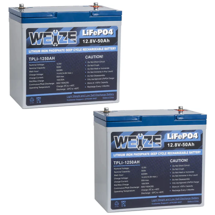 WEIZE LiFePO4 Lithium Camper Vans Batteries WEIZE