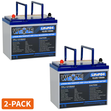 WEIZE LiFePO4 Lithium Camper Vans Batteries WEIZE